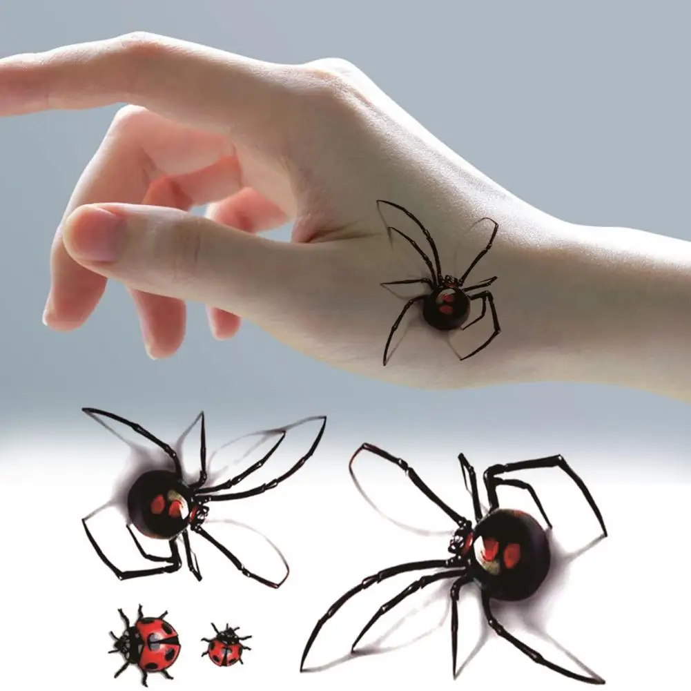 Etiqueta de Tatuagem tipo Aranha para Adultos, Criativos, Leves, Transferência, Impermeável, Temporária, Moda, Aranhas