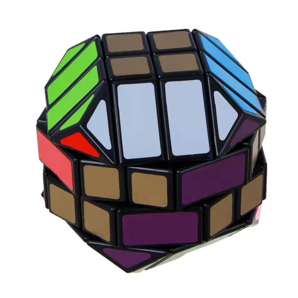 Lanlan Super Mask CaneBall cubo magico 4x4x4 Puzzle di velocità a forma di palla Super Mask Cube Giocattolo educativo Cubo magico professionale