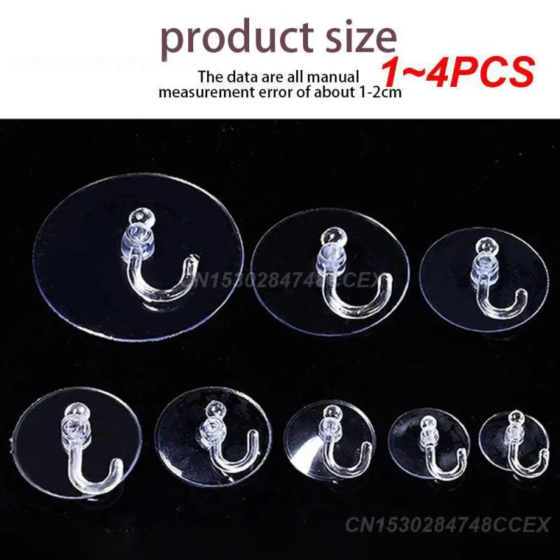 1~4PCS Space-saving Hooks For Kitchens And Bathrooms Invisible Installation Save Space Glossy Finish No Adhesive No Damage Firm