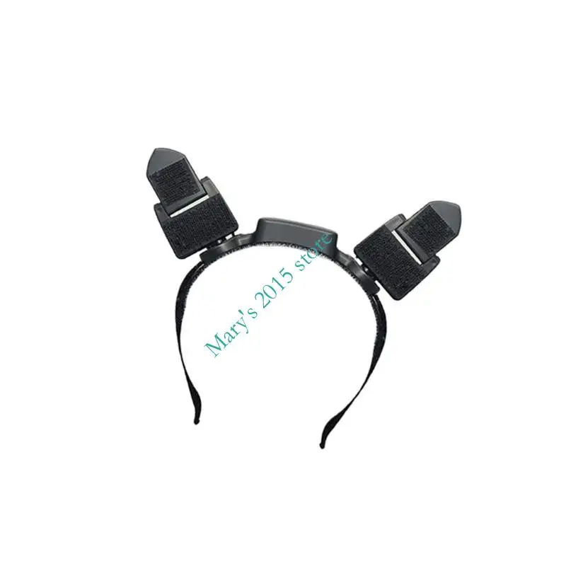 E15F Animal Ears Headbands Halloween Cosplay Party Costume Accessory Rechargeable Electric Cats Foxes Wolf Ears Hairhoop