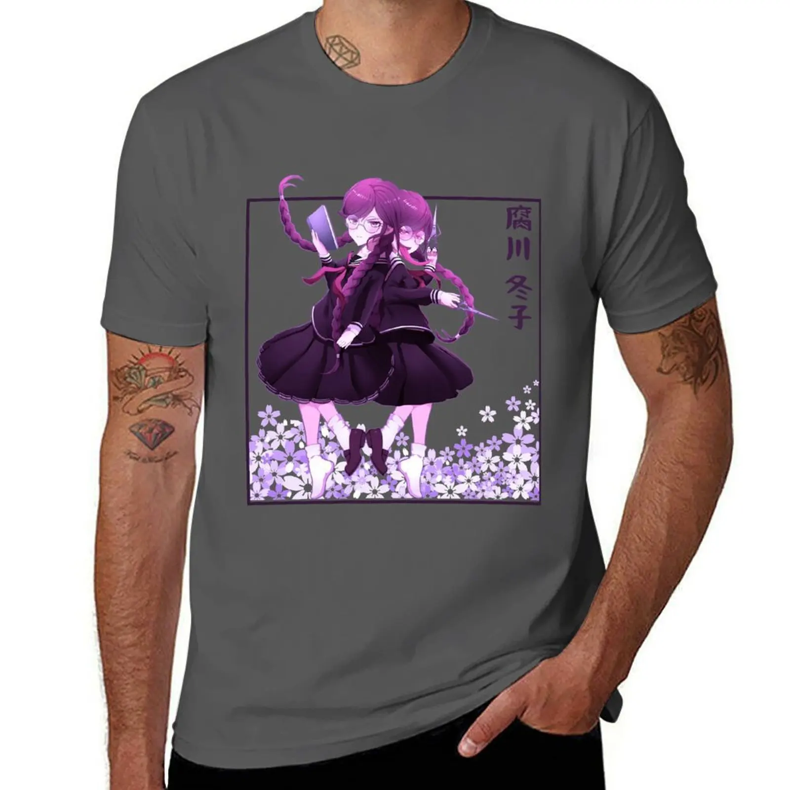 

Toko Fukawa Danganronpa Vaporwave 90s Anime Aesthetic Kawaii Fairy Kei Manga T-Shirt t shirts for man cotton funny T-Shirt