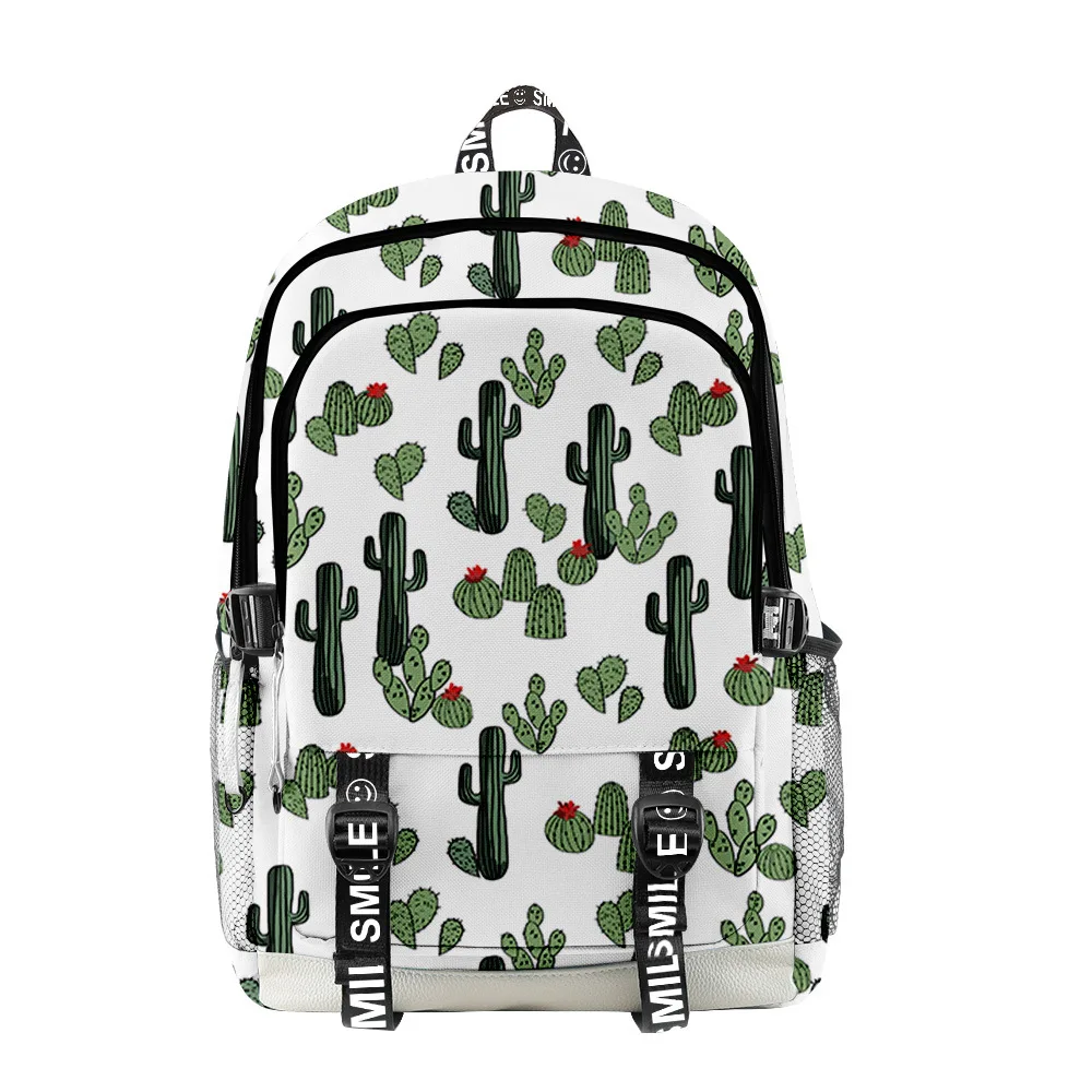 Harajuku Beautiful Flowers Student School Bags Unisex 3D Print Oxford Waterproof Notebook multifunction Travel Backpacks