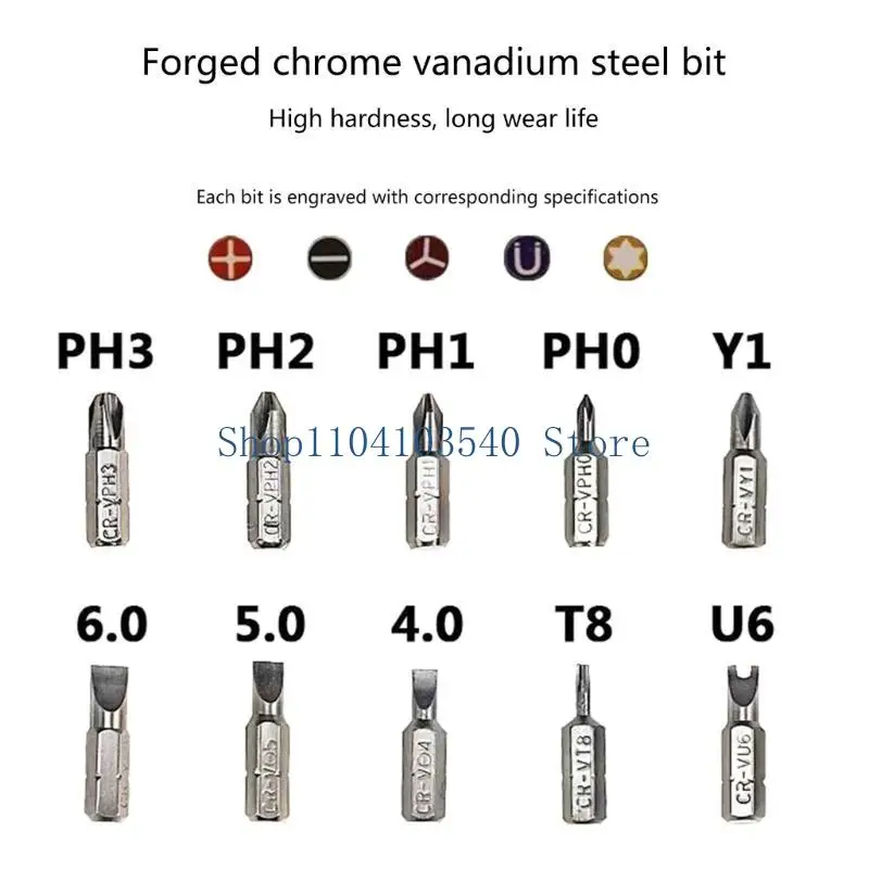 02DC Upgraded Screwdriver Set Professional Ratchet Screwdriver Set 11 in 1