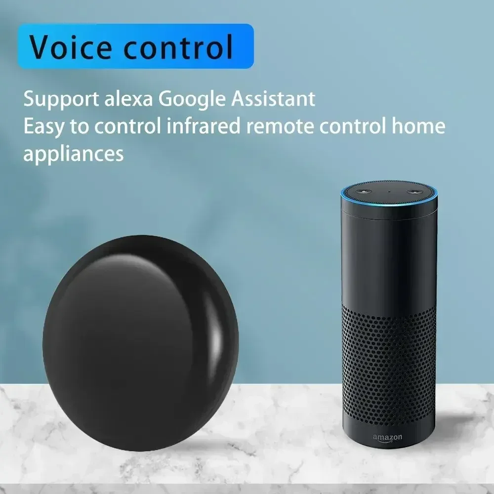 Tuya WiFi IR Control remoto inalámbrico inteligente Control remoto por infrarrojos para el hogar TV DVD aire acondicionado funciona con Alexa-Google Home