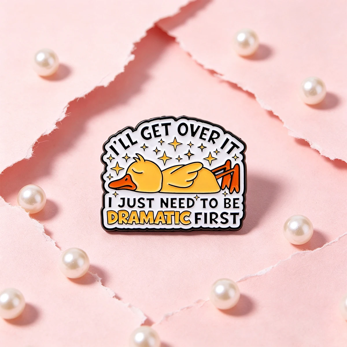 1-6pcs Funny Quote Enamel Pins Cute Animal Saying Lapel Pin Bat Turtle Duck Brooch Badge for Backpack Clothing Jewelry Gift
