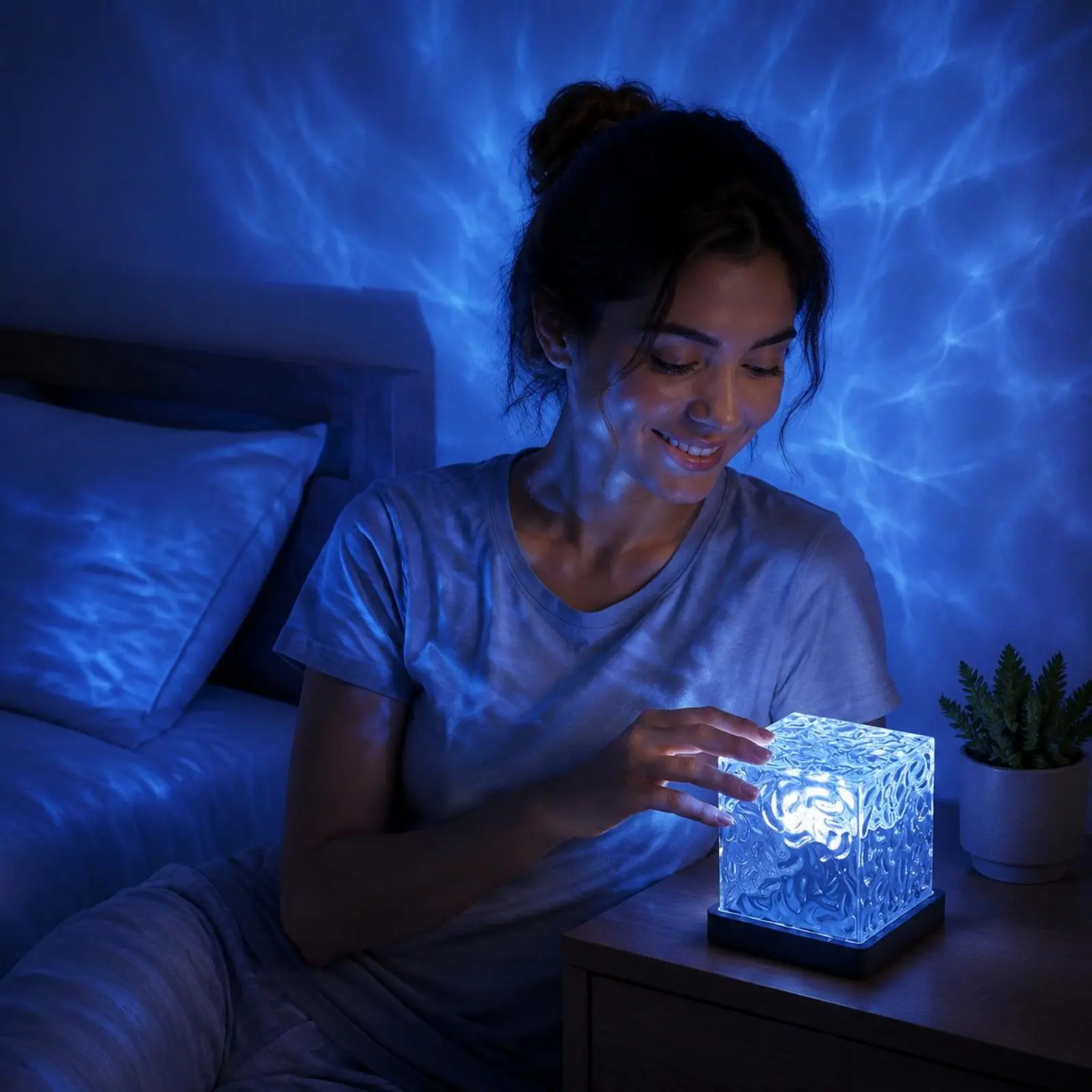 

Water Wave Lamp Color Changing Wave Lamp Light RGB Mood Light LED Home Lighting 16 Colors for Decor