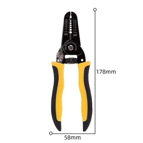 डेली 7 इंच वायर स्ट्रिपर 0.6-2.6 मिमी हार्नेस के लिए, आरामदायक पकड़ के साथ सटीक कटिंग टूल, इलेक्ट्रिकल के लिए आदर्श 6 best sales बिजली के उपकरण - №1
