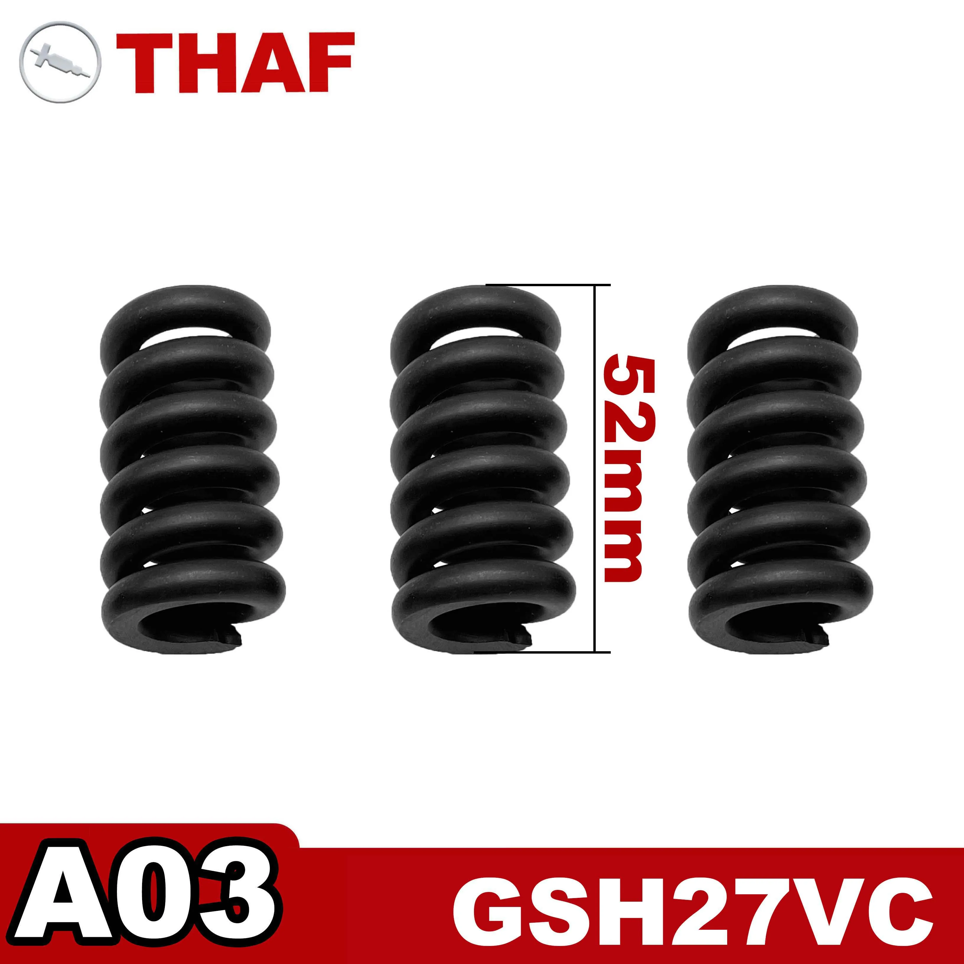 Compression Spring (3pcs/Set) Replacement Spare Parts for Bosch Demolition Hammer GSH27 GSH27VC A03