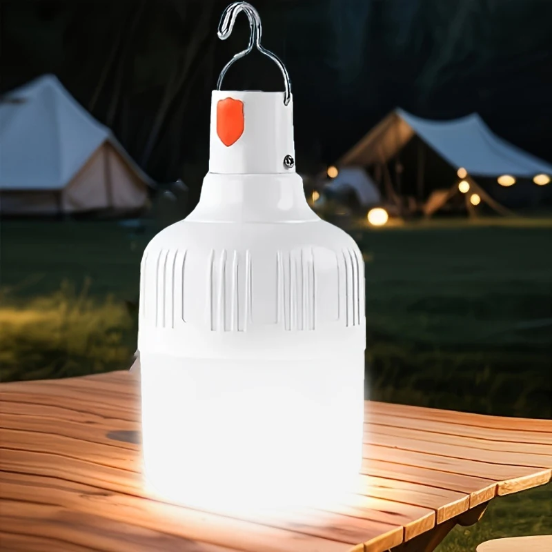 

Rechargeable Camping Light Portable LED Work Lamp Outdoor Emergency Light with Hook Multi Modes USB Charging for Fishing BBQ