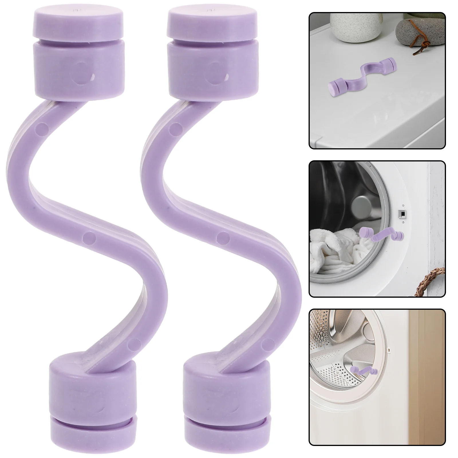 

2 Pcs Washing Machine Door Stop Accessories Rv Fridge Prop Front Load Washer Stopper Loader