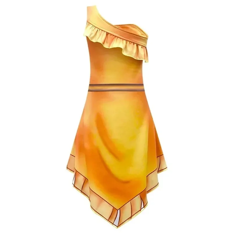 Fancy  sexy Princess pocahontas costume  Indian Cosplay costumes for ren halloween costumes Dress wig necklace view 3