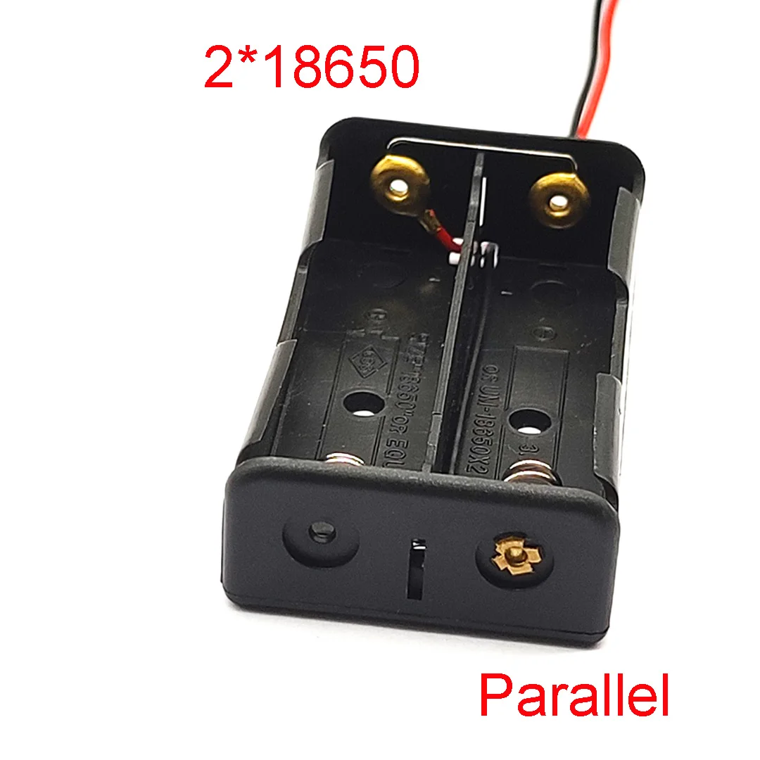 5Pcs 18650 Battery Holder 18650 Parallel Battery Box 2*18650 Battery Case 2 Slot 18650 Storage Box 3.7V