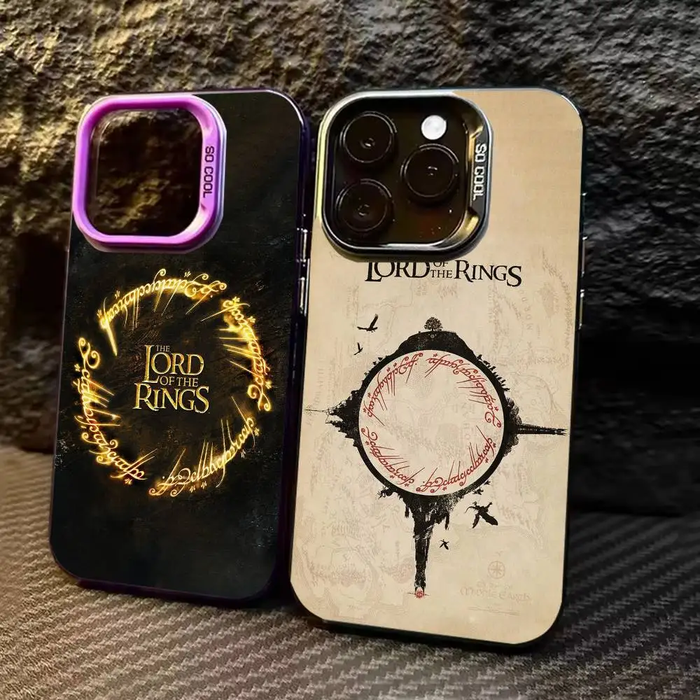 

Moive The L-Lord of the R-Rings Phone Case Color Silver Shell For IPhone 17 16 15 14 13 12 11 Pro Max Plus