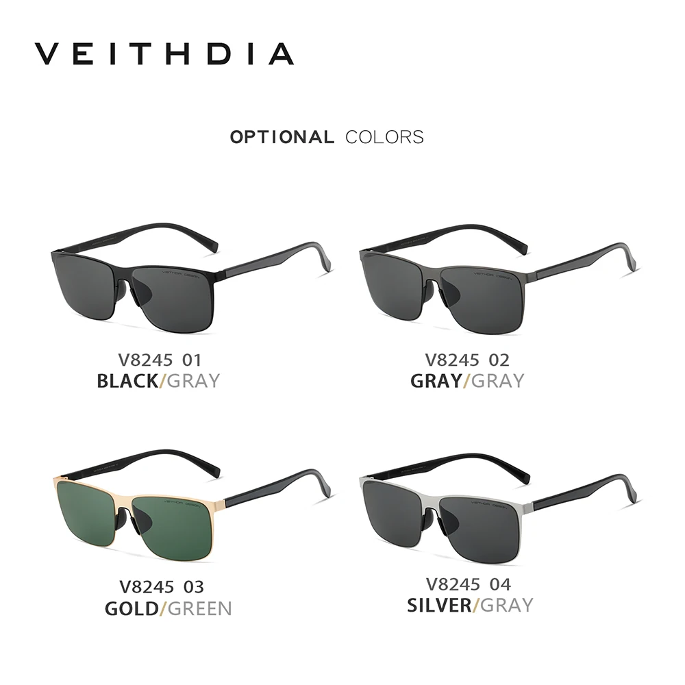 VEITHDIA Brand Polarized Protective Goggles Men\'s Outdoor Sport Driving Sunglasses UV400 Anti-glare Glasses for Male FH82450