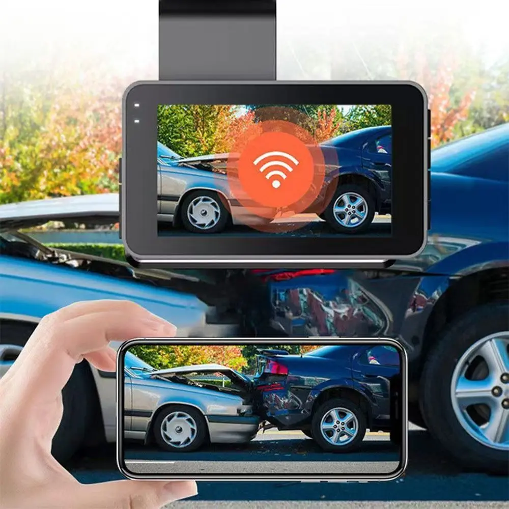 

НОВЫЙ HD 1080P автомобильный видеорегистратор WiFi видеорегистратор ночного видения с двумя объективами автомобильная камера для использования в транспортном средстве