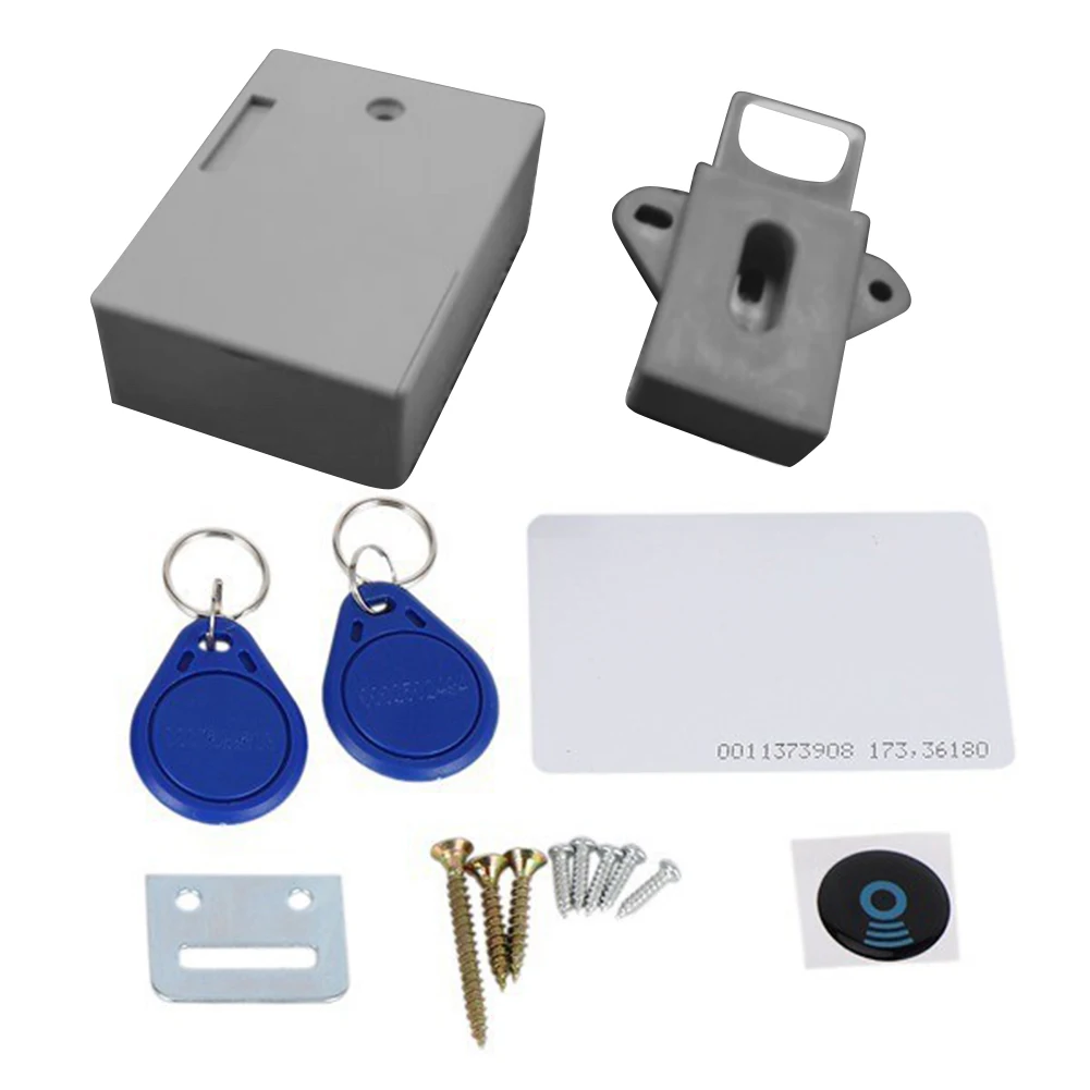T3 Smart Door Lock Invisible RFID Free Opening IC Card Sensor Cabinet Lock Wardrobe Shoe Cabinet Drawer Furniture Door Locks