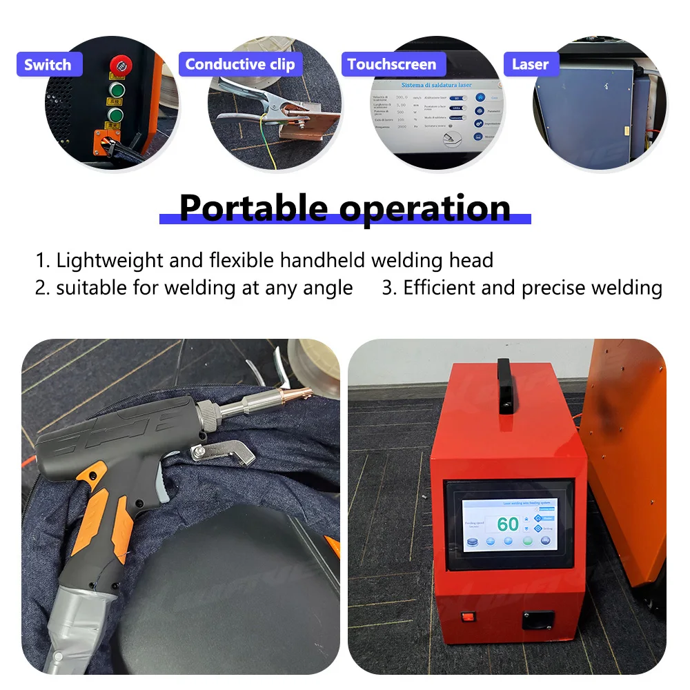 Integrator Laser Meja |   Perbaikan Rantai Perhiasan 900W |   Tukang las laser genggam berpendingin udara Kerajinan Logam Kustom