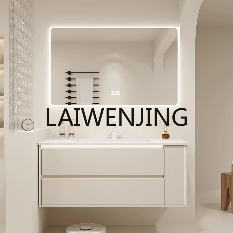 

Summer Garden/Skin Feeling Whole Washbin Bathroom Cabinet Combination Side Storage Bathroom
