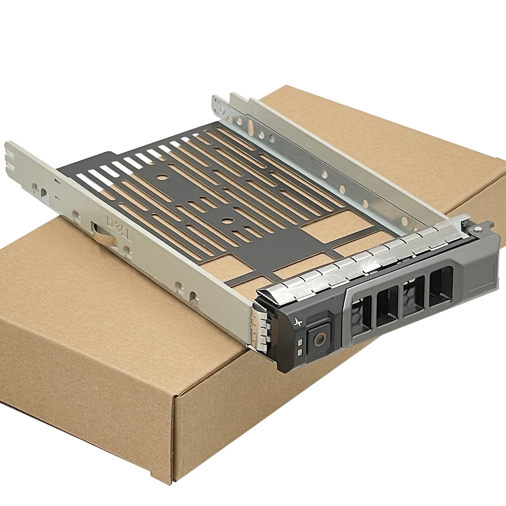 Novo kg1ch 3.5 "sas sata disco rígido caddy bandeja para dell poweredge t320 t420 t620 r320 r420 r520 r620 r720 r820 com parafusos 0kg1ch