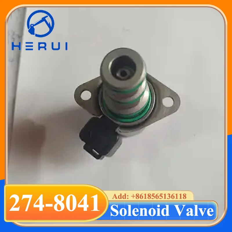 274-8041 2748041 12V Solenoid Valve For Loader 420E 428E 430E 420F 450F 901C 902 Machinery Parts