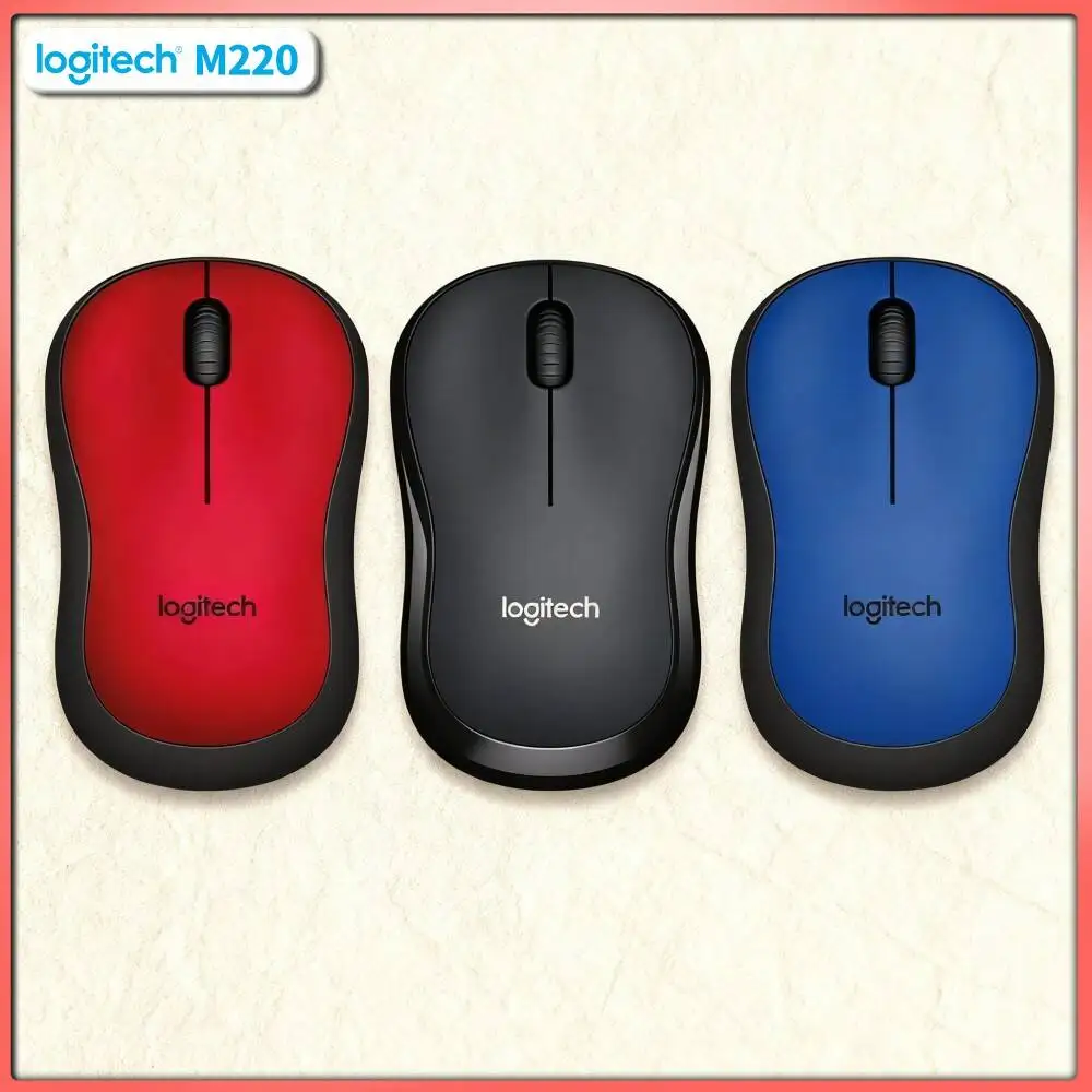 Logitech M220 Quiet Wireless Mouse 1000 DPI 10m Distance 2.4GHz USB Dongle 18-Month Battery Mac Accessory