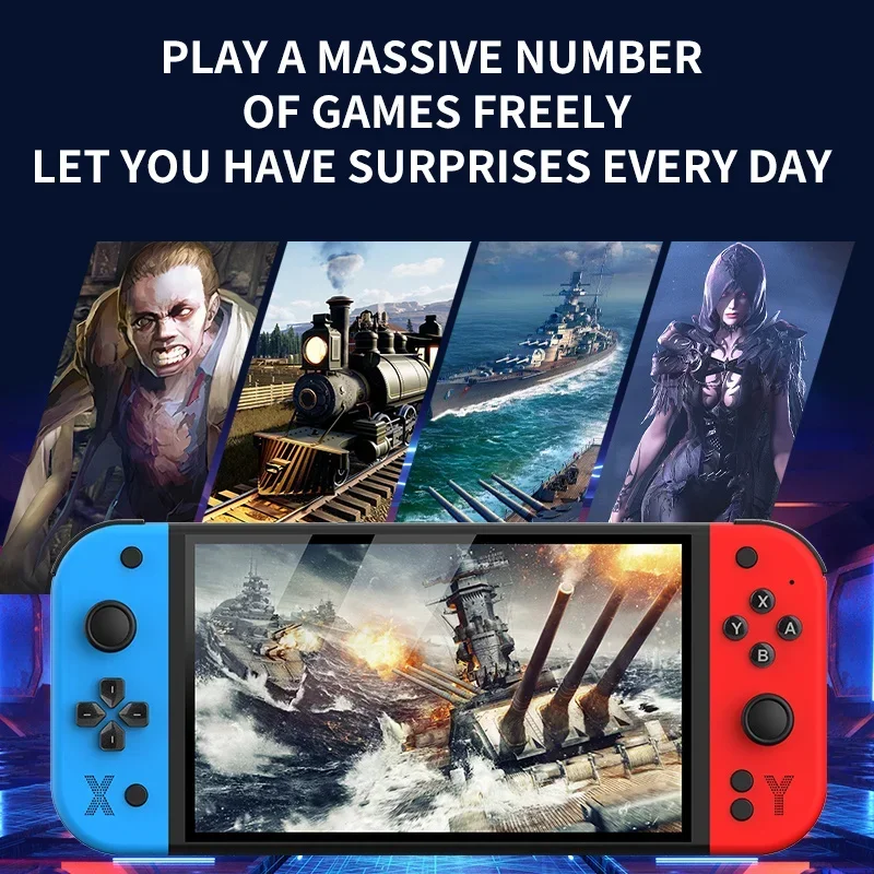 

G90 7 Inch 64GB Handheld Game Console PSP PS1 Emulator 4000mAh HD TV Output 2000+ Games