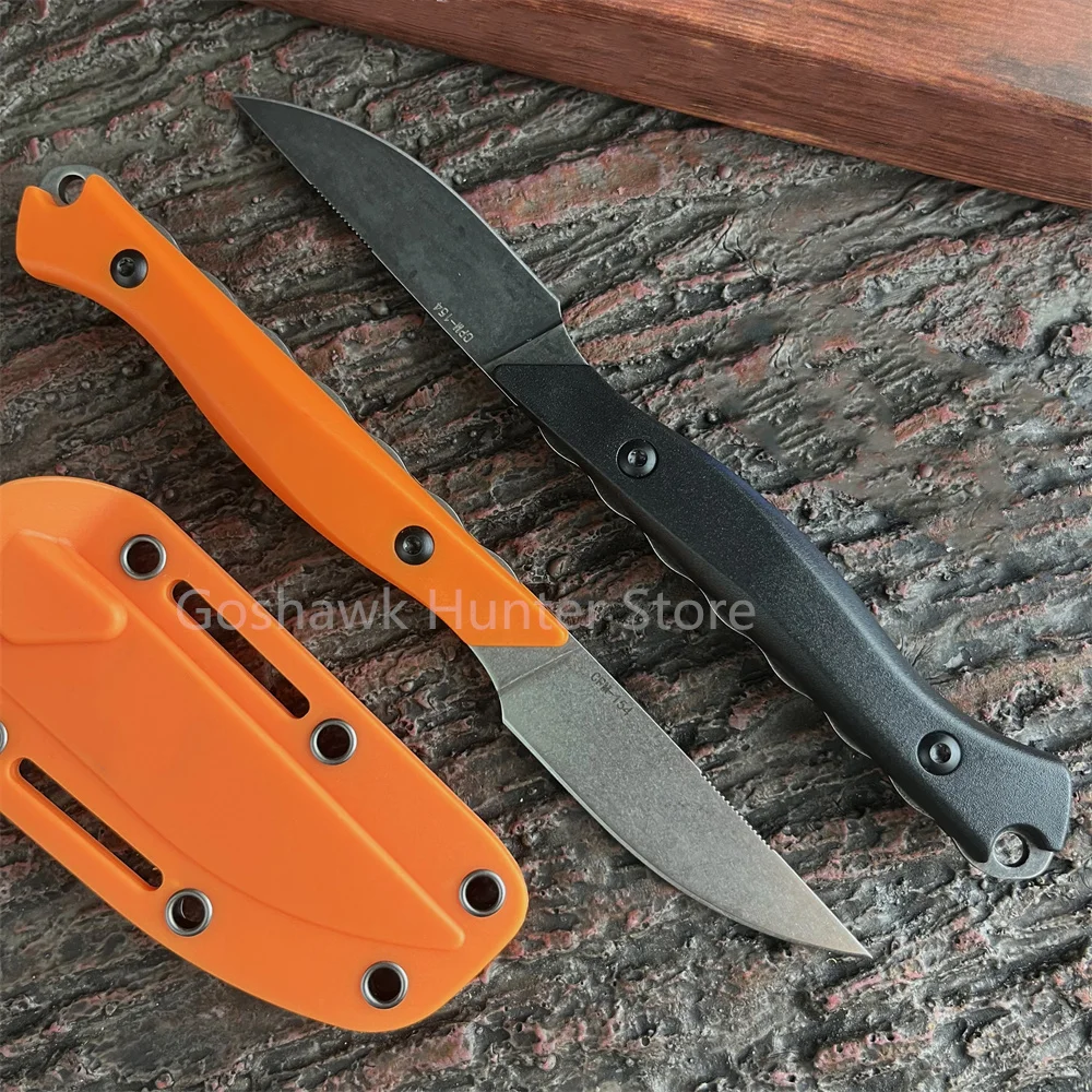 Havik 15700 Edc Vast Mes Combat Rechte Messen 2.7 "CPM-154 Blad Rug/Oranje Santopreen Handvatten, Boltaron Schede