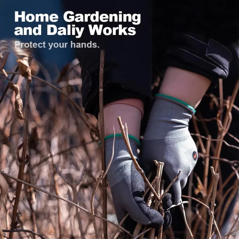 JIMIHOME JM-W606/W607/W608 Бытовые садовые перчатки Нитриловые противоскользящие для ежедневной работы с сенсорным экраном