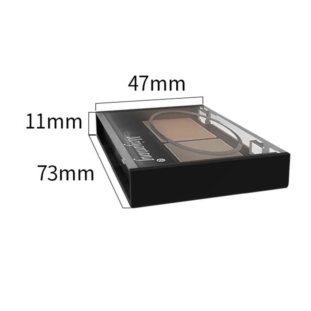 Paleta portátil para niñas, Kit cosmético de belleza de 2 colores, potenciador de cejas, sombra Nasal, herramientas de maquillaje en polvo para cejas