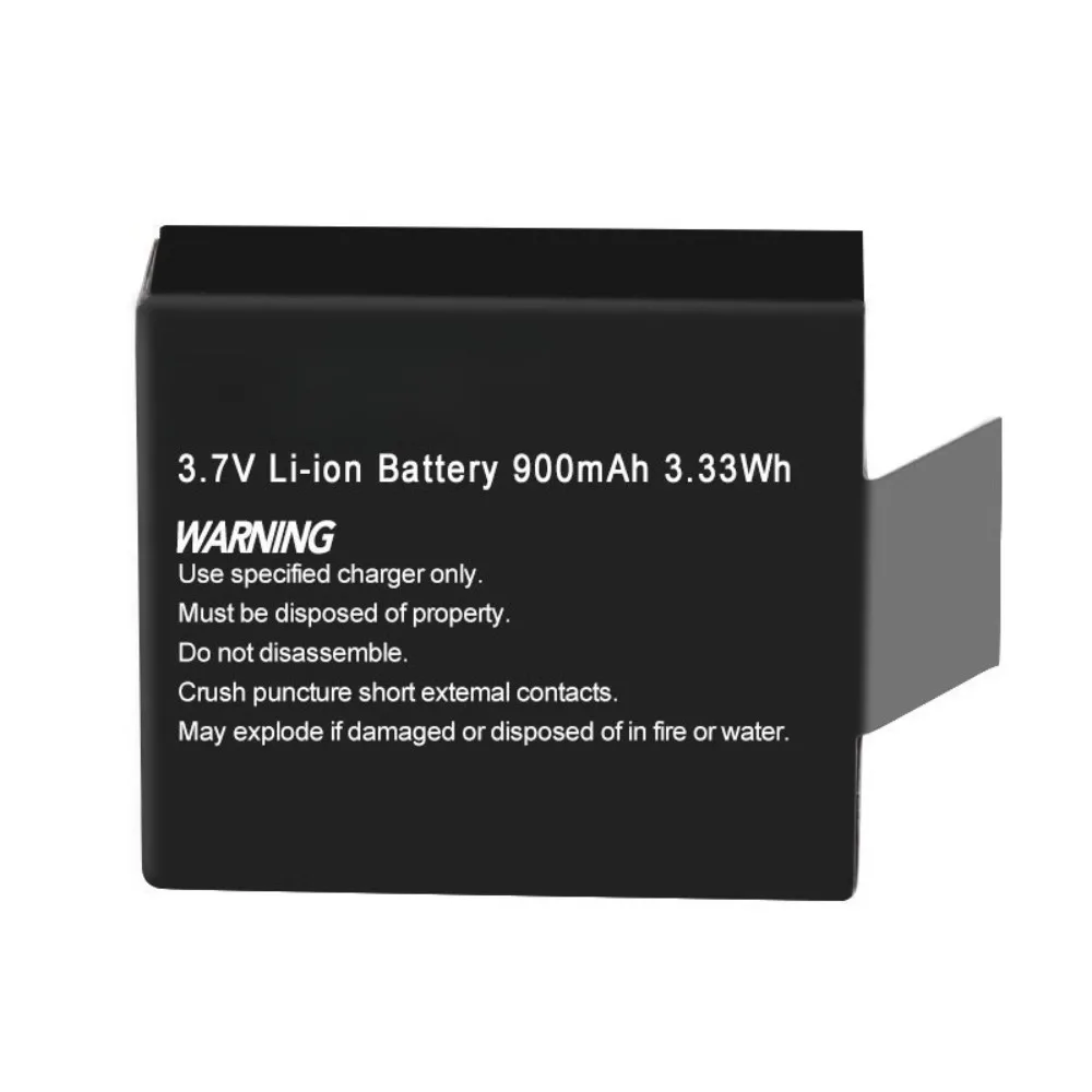 900mAhBattery For SJCAM SJ4000 SJ5000 M10 Action Camera Replacement 3.7V 3.33Wh Lithium Battery ForSJCAM Logo Camera Accessories