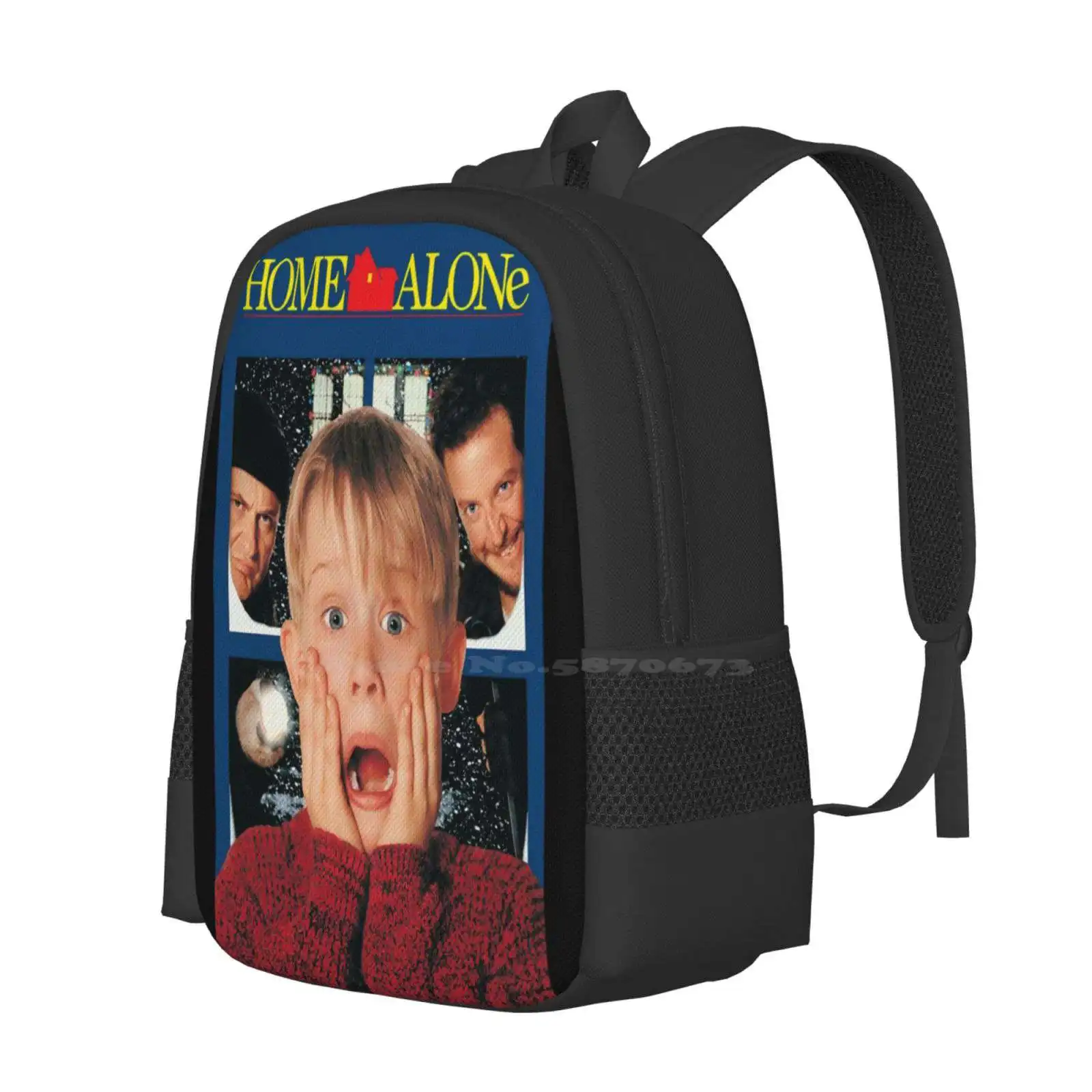 Home Alone ransel siswa remaja tas desain pola rumah saja 90S Film Kevin Macaulay Culkin Retro nostalgia Joe