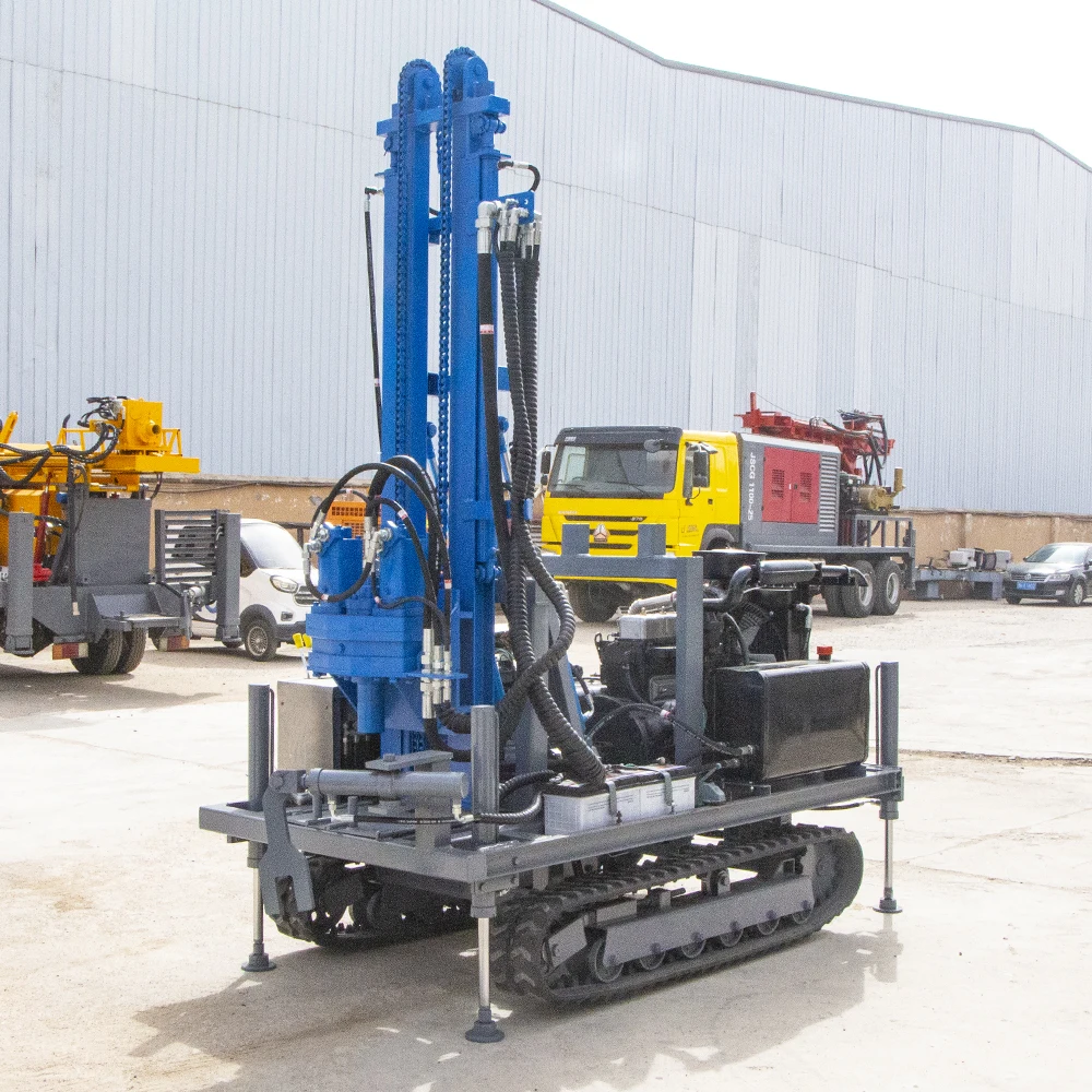 

Diesel Crawler Water Well Drill Rig 200m Depth Heavy-Duty Tracked for Rugged Terrains and Agricultural Irrigation Use