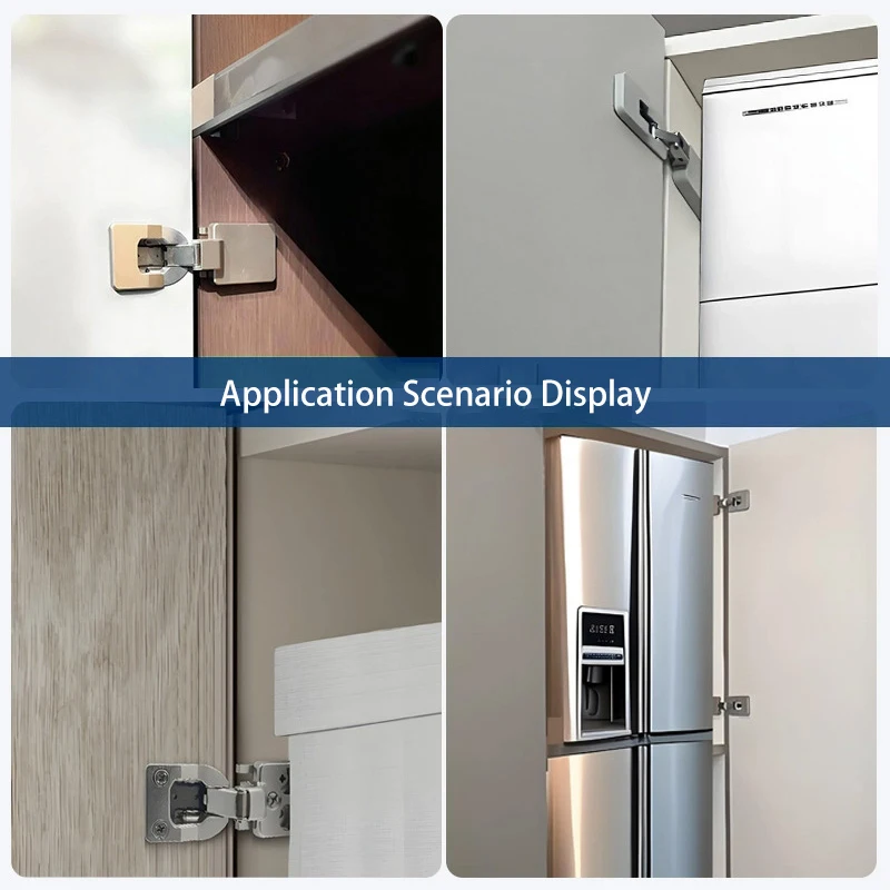 2 قطعة المكعب السحري فانتوم المفصلي الهيدروليكي المخفي جزءا لا يتجزأ من لوحة مسطحة الذراع القصيرة لخزانة خزانة الثلاجة وخزانة الأحذية