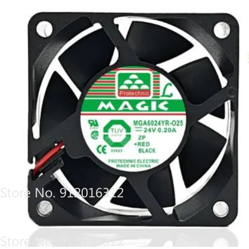 New Cooler Fan for MAGIC MGA6024YR/XB/UB/ZR/XR/UR/HB/YB-O20/O25/025/020 24V Cooling Fan 60 * 60 * 25MM