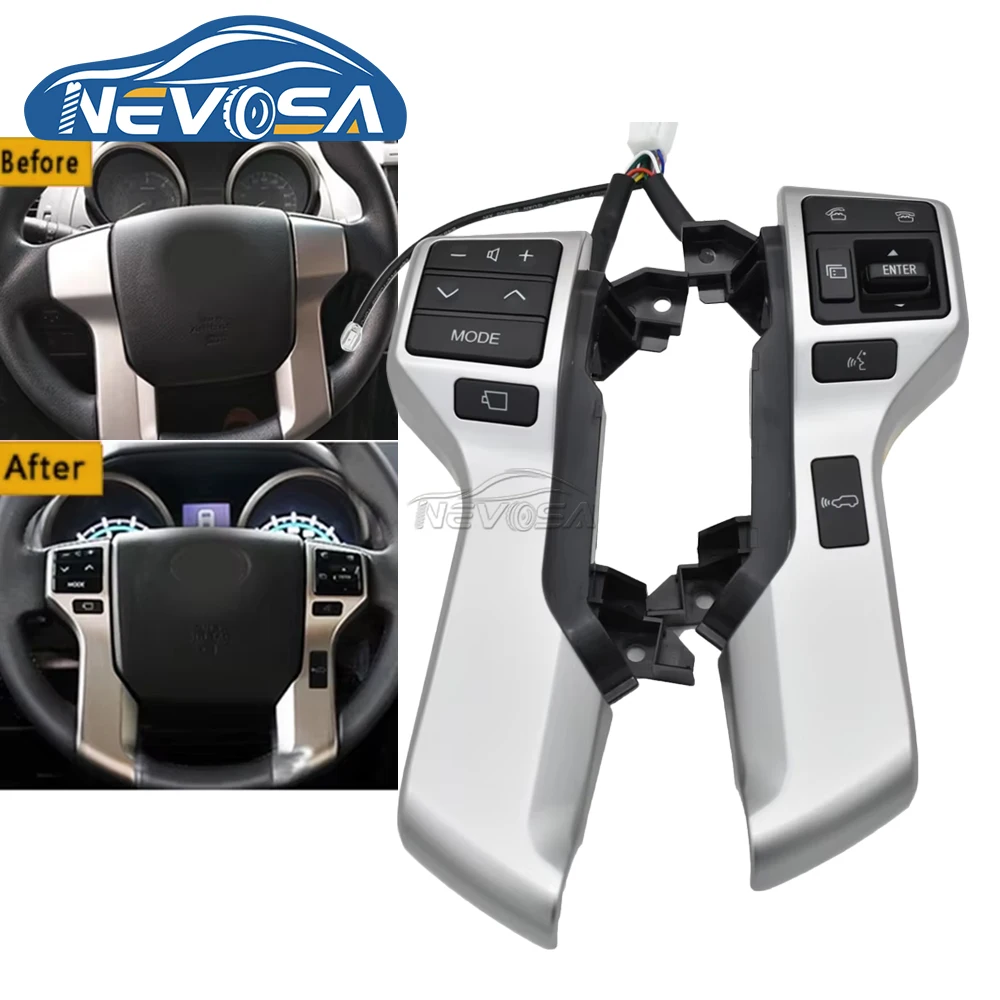 

Car Multifunction Steering Wheel Control Switch For Toyota Land Cruiser Prado 150 GRJ150 KDJ150 2010 2011 2012 2013 84250-60180
