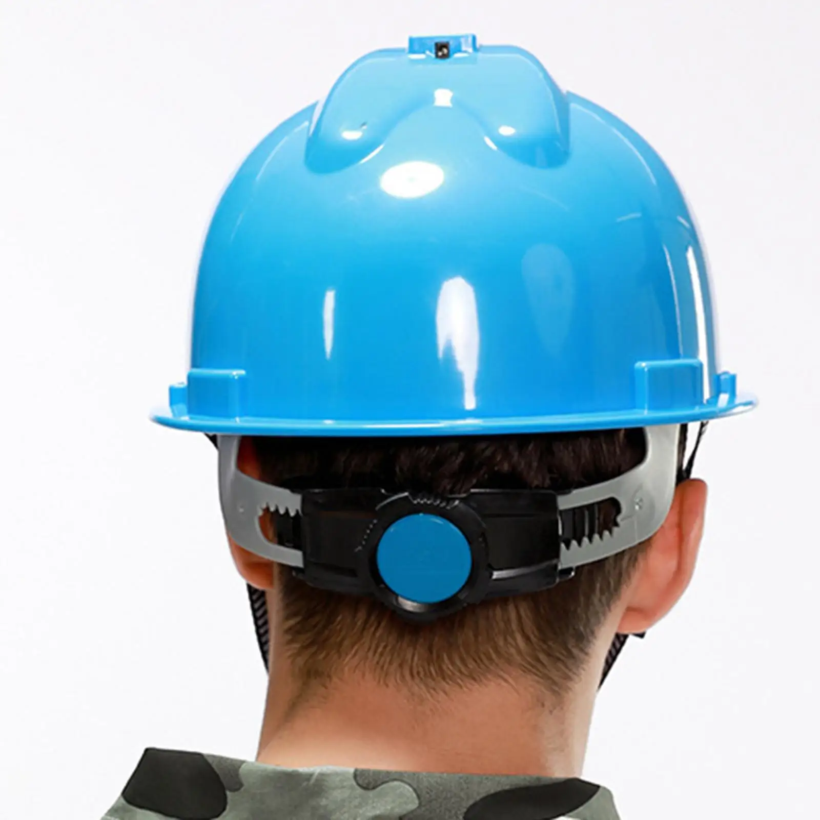 Construction Hard Hat with Fan Thickening Safety Helmet Multifunction White