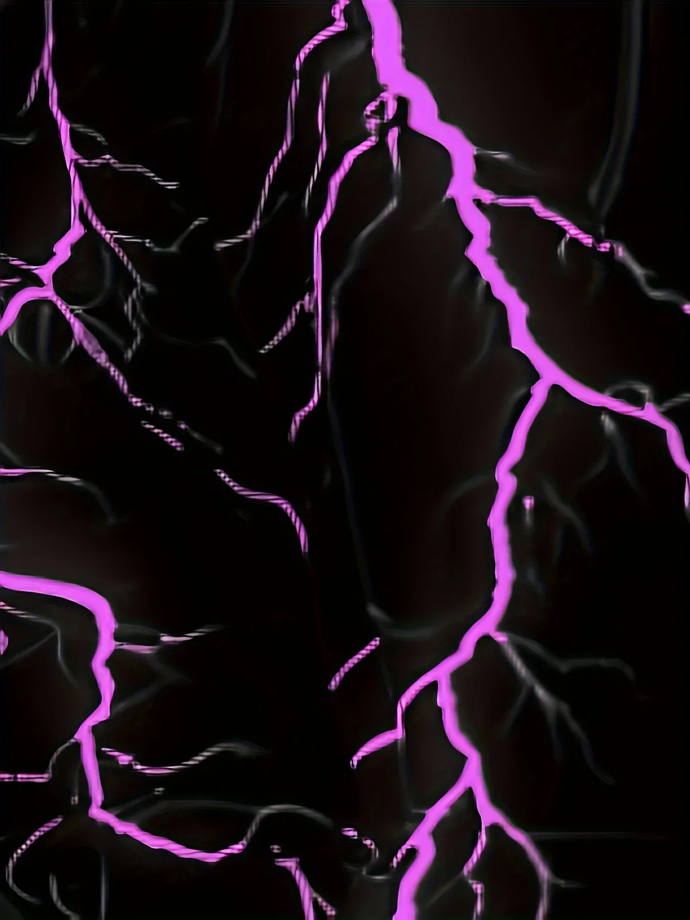 Fioletowa bluza męska z nadrukiem elektrycznego błyskawicy - luźny krój, regulowany sznurek, kieszenie z przodu, modna