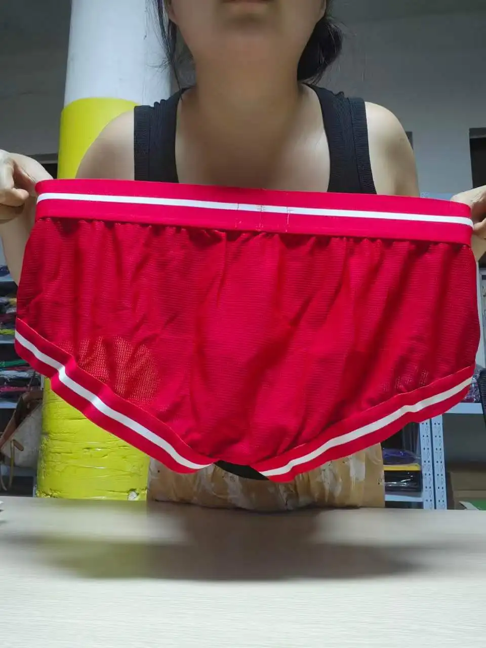 Low-rise bagged men's boxers polyester men's underwear, cross-border recommended men's underwear 1202