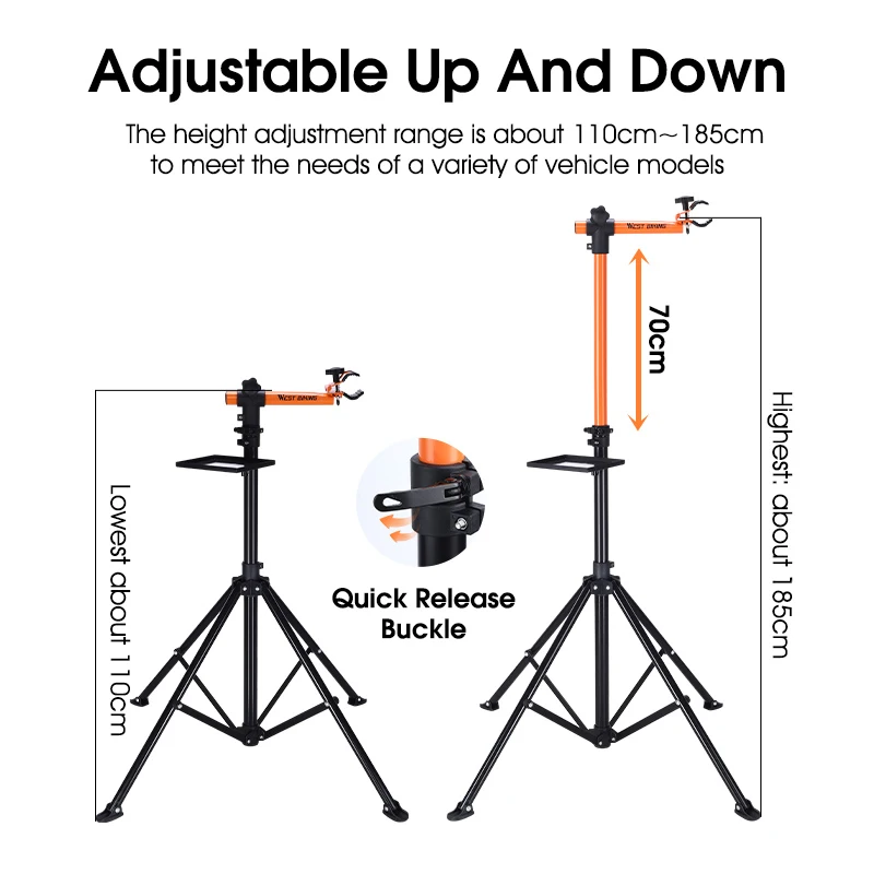 Professional Bicycle Repair Stand Portable Adjustable Bike Mechanics Workstand for MTB Road Bike Maintenance Repair Tools Holder