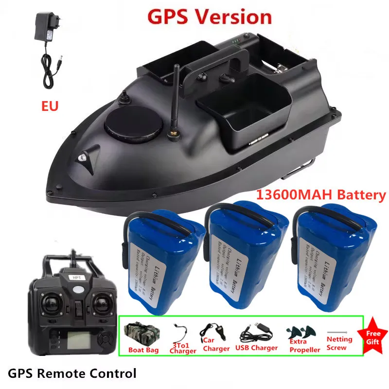 16Point GPS Fishing Bait Boat 500m RC Distance Fishing Nesting Boat GPS Bait Boat GPS Postion Auto Cruise RC Fishing Bait Boat