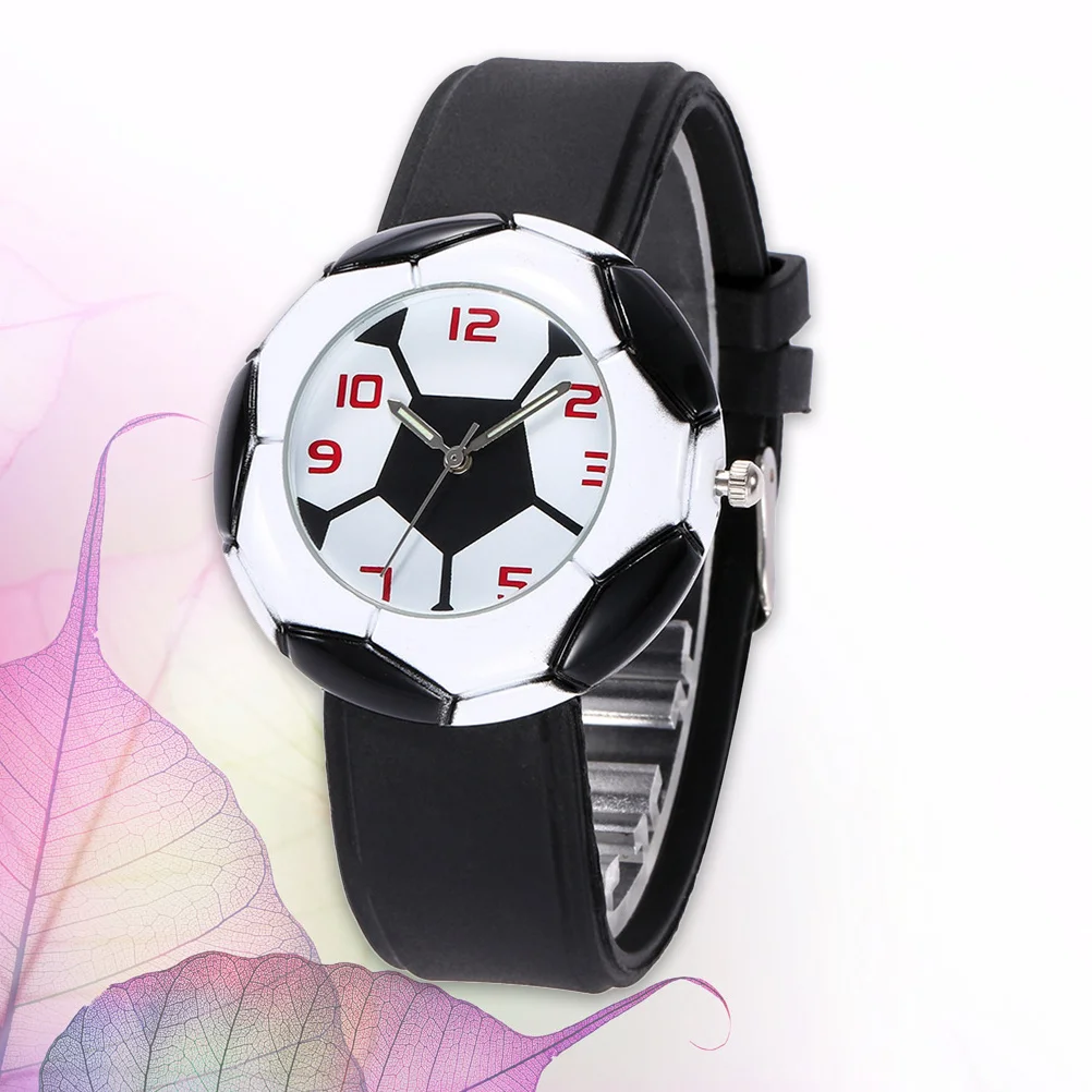 

1pc Night Light Watch Black Silicone Waterproof 'S Quartz Wristwatch For Birthday Party Favor