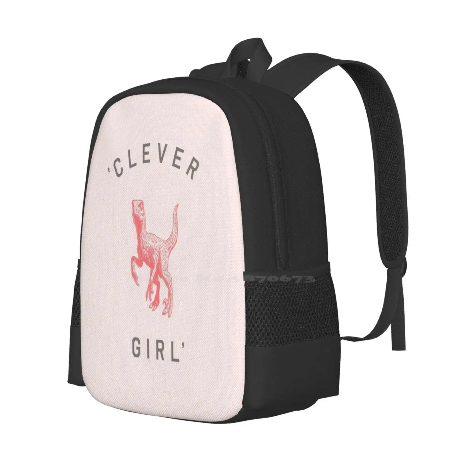 Clever Girl Backpack For Student School Laptop Travel Bag Florent Bodart Florentbodart Graphic Design Dinosaurs Cool Reptile