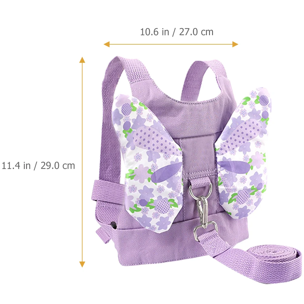 Kisangel Travel Backpack Toddler Backpack Leash Butterflies Design Anti Lost Child Wrist Link Safety Harness Infant Assistant