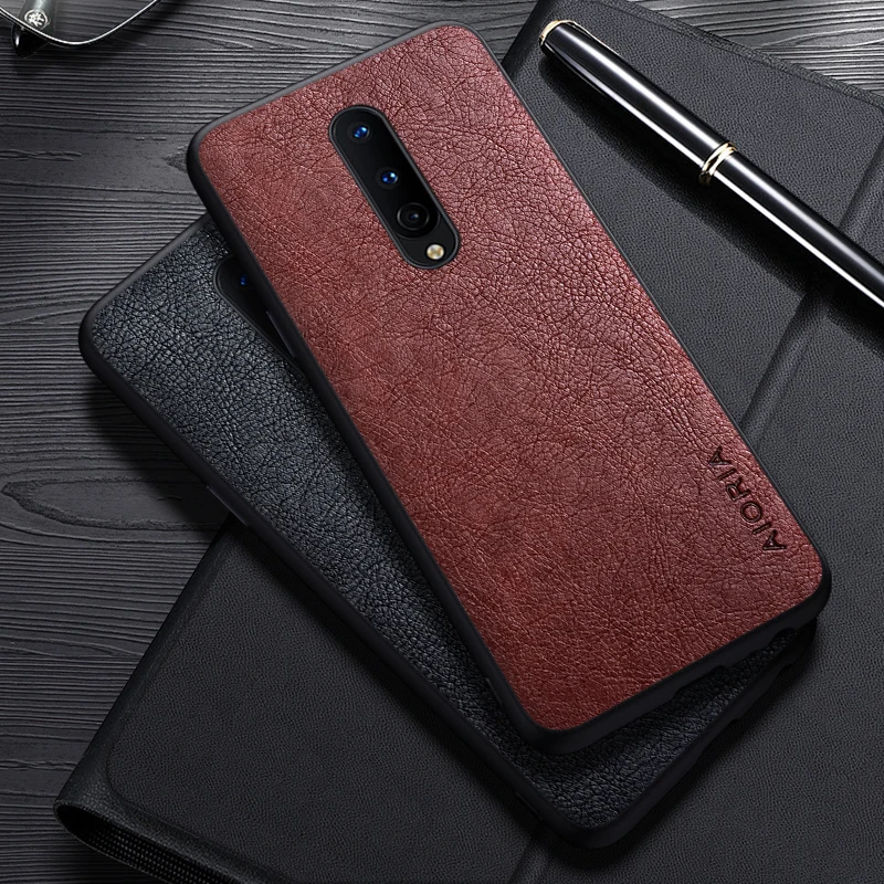 Case For Oneplus 8 Pro 8T 7T Pro 6T Simple Design Luxury Leather Business Cover For Oneplus 7 Pro Case