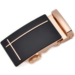 Personalized Men's Belt Split Leather Cowhide Waistband Alloy Automatic Brown Leather Male Man Accessories Adult Gift Buckle
