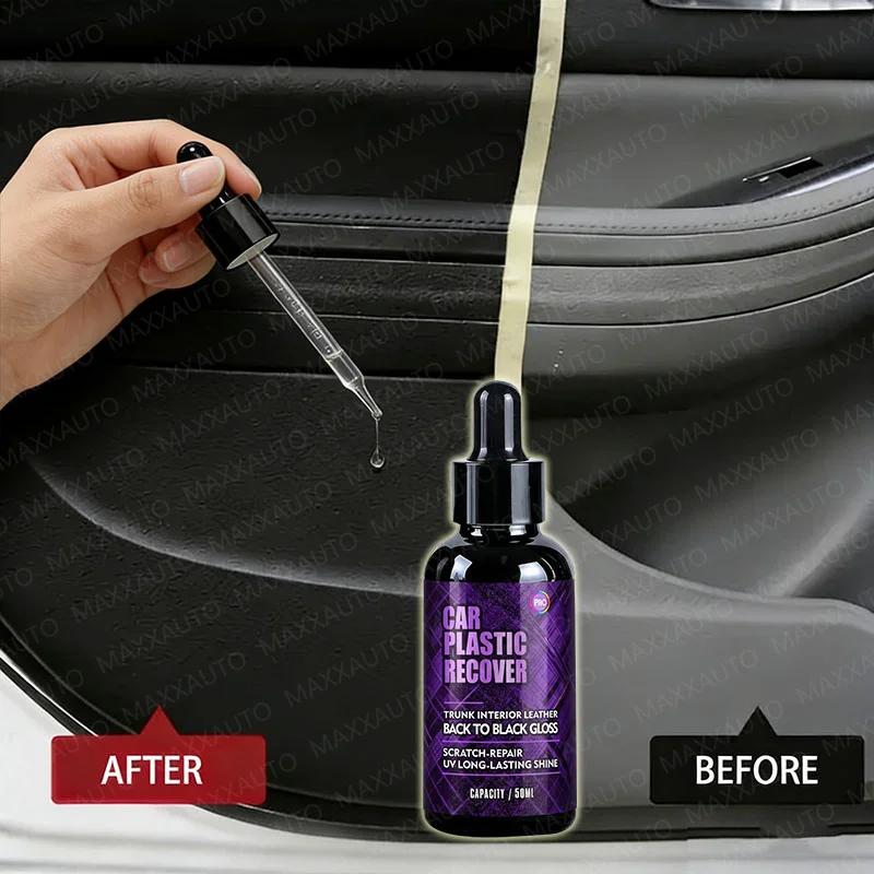 Concentrate Enhance Plastic Restorer For Car Plastic & Leather Scratch Remover Long-Lasting Coating Car Polish Cleaning Care