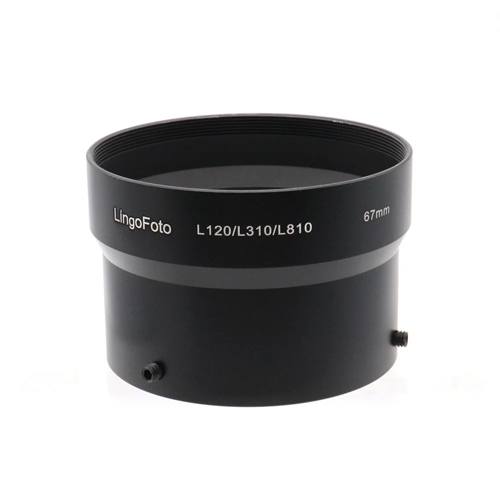 محول أنبوب 67 مللي متر مهايئ المرشح أنبوب التكبير عدسة لنيكون Coolpix L120/L310/L810