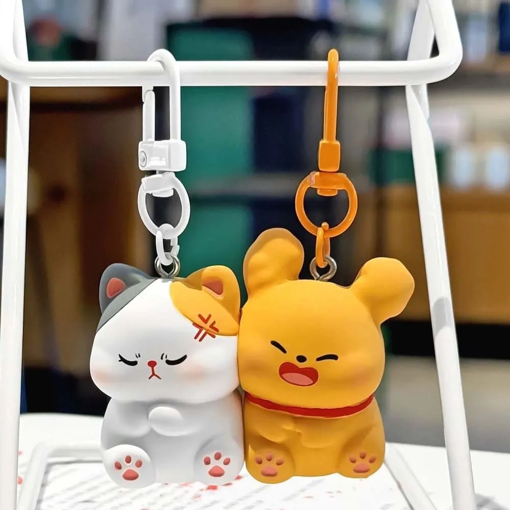 Resin Magnetic Key Chain Lightweight Durable Couple Bag Charm Vibrant Color Mini Size Animal Backpack Pendant Close Besties