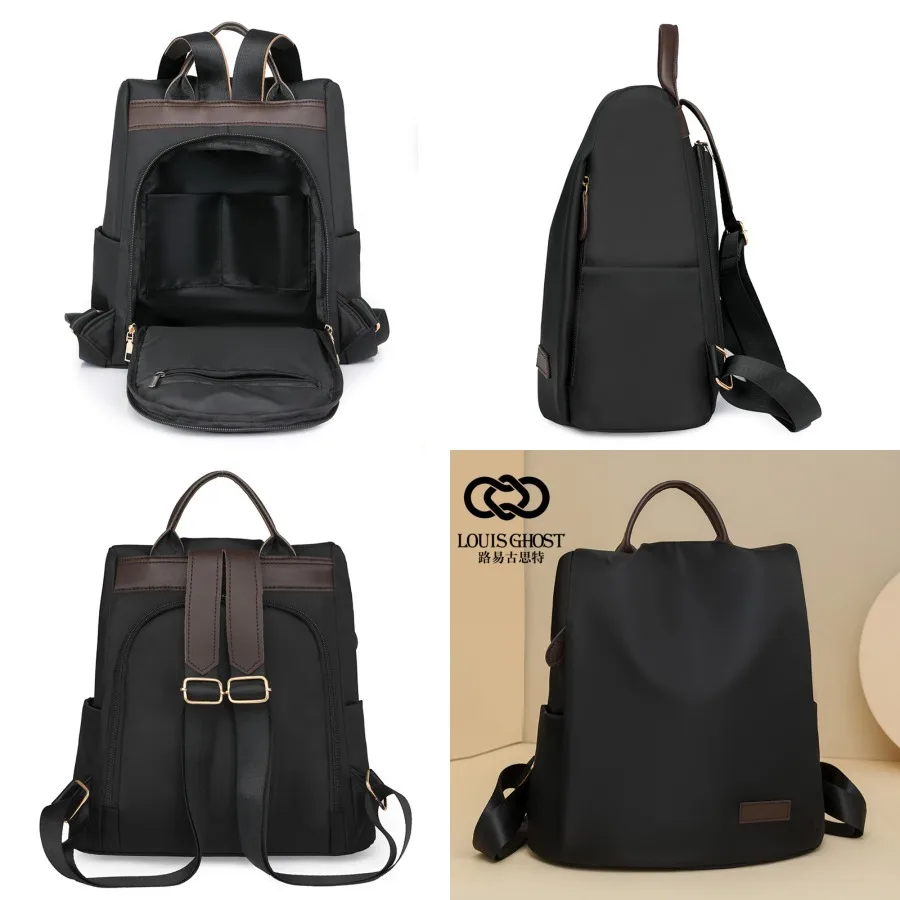 

【Новый стиль】Женский противоугонный рюкзак из новой модной ткани Оксфорд, женский рюкзак на одно плечо, большой вместимости, легкий, удобный.