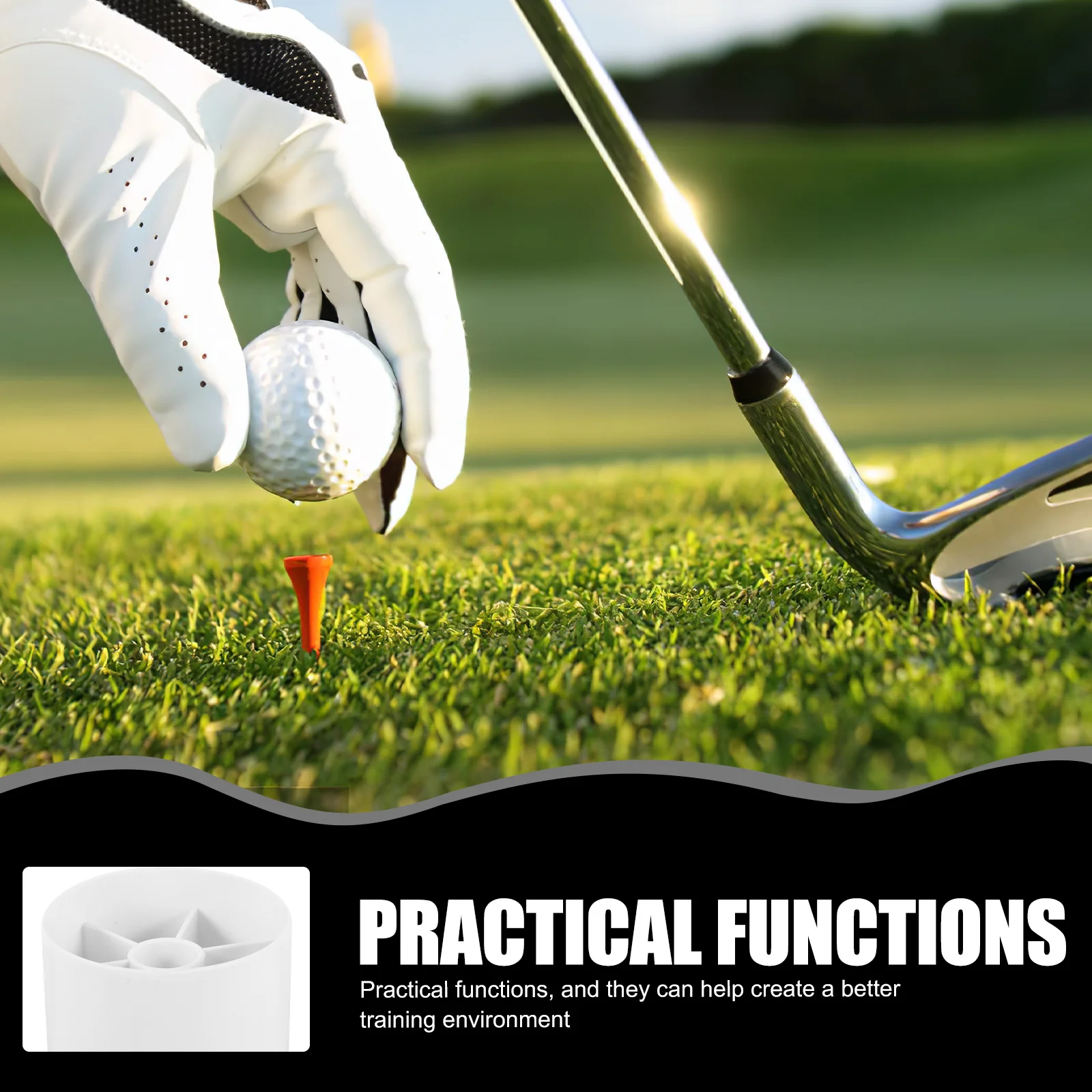 

Golf Hole Cup Reliable Training Tool Easy Installation Golfing Equipment for Green Holes Golf Hole Cup Golfs Training Tool